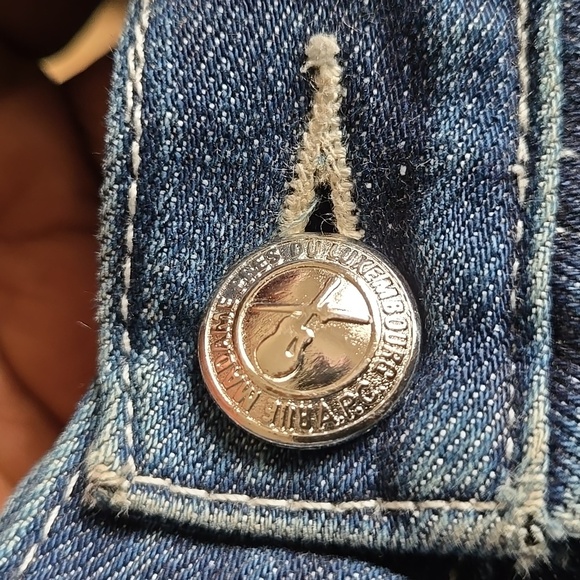 A.P.C. Blue High Waisted Straight Wide Leg Denim Jeans Women Size 26 - Picture 8 of 9